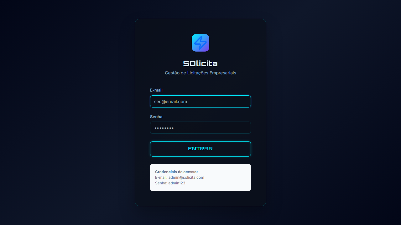 SOlicita - Gestão de Licitações